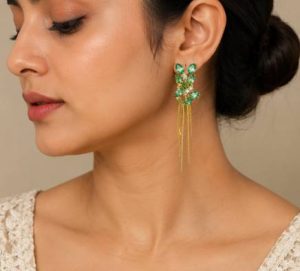 • Premium green crystal stone design